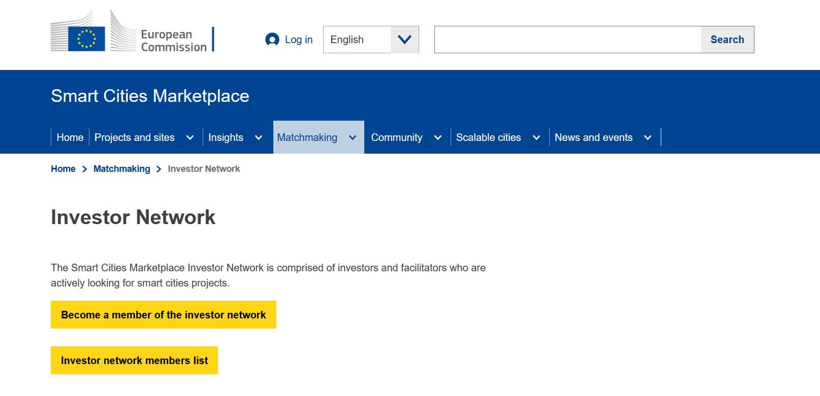 EU Investor Network
