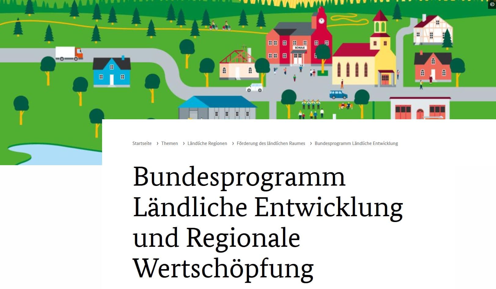 Bundesprogramm Ländliche Entwicklung und regionale Wertschöpfung (BULEplus)