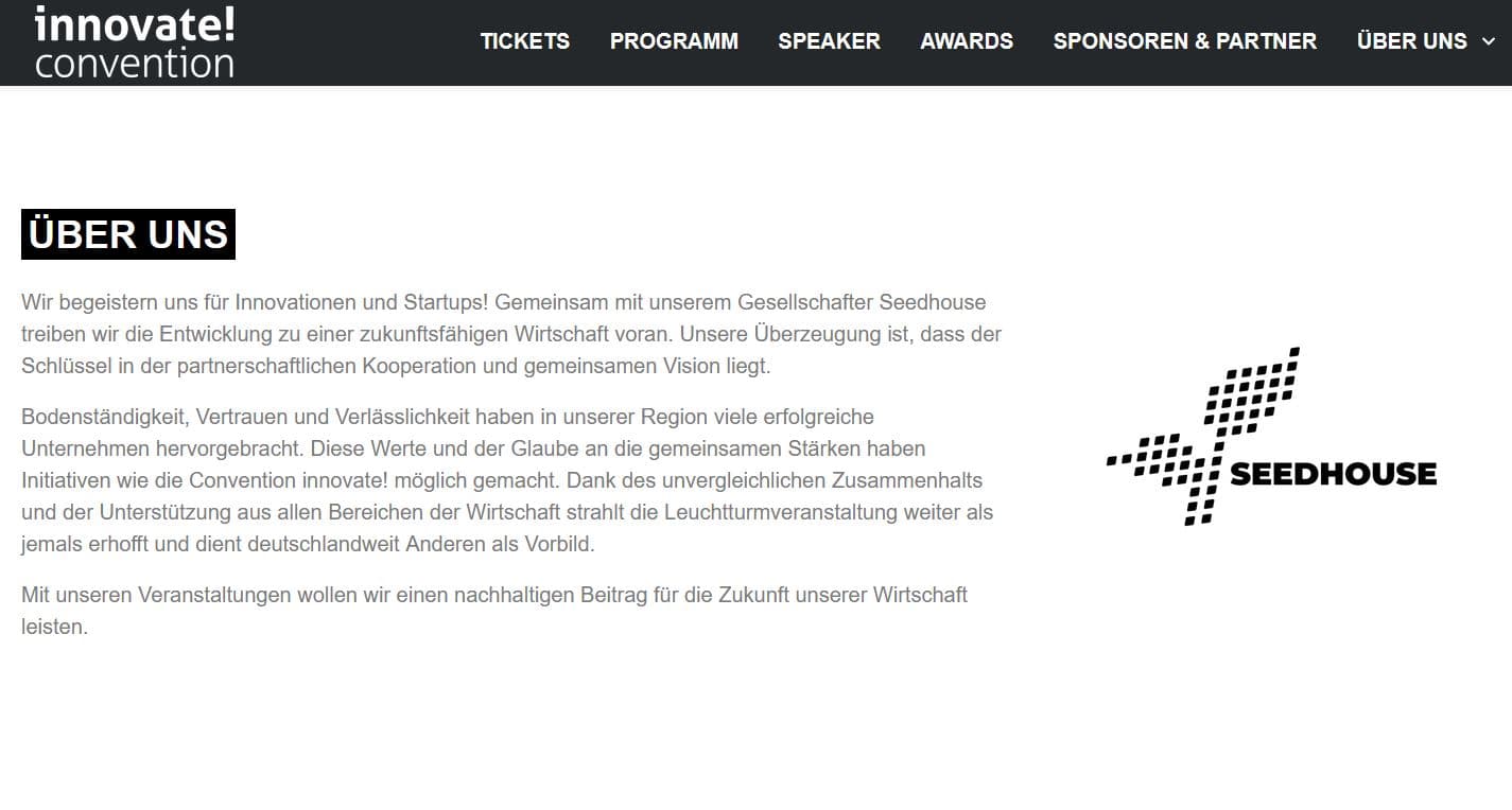 Innovate! Convention in Osnabrück